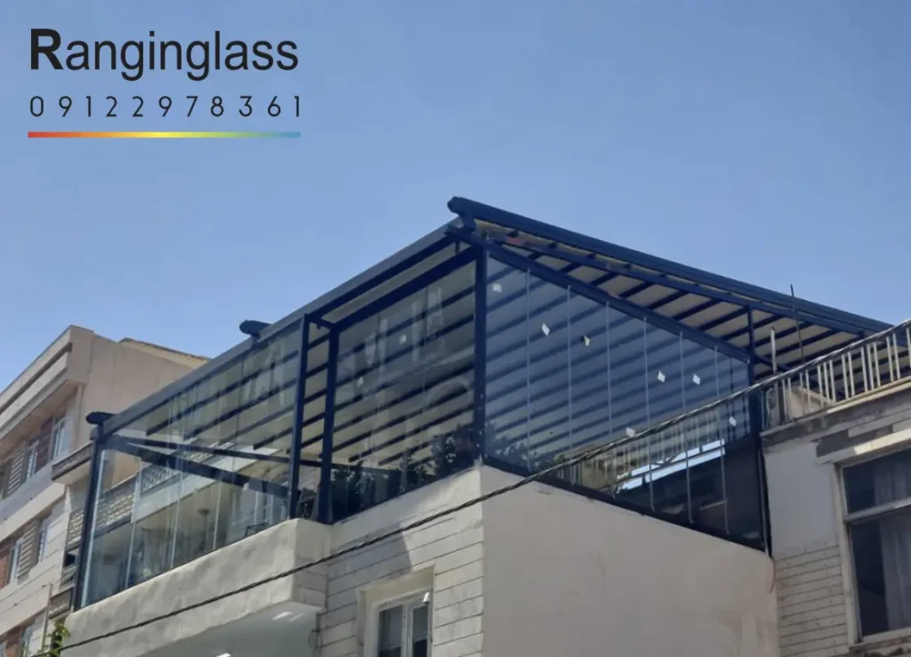 شیشه بالکنی تاشو