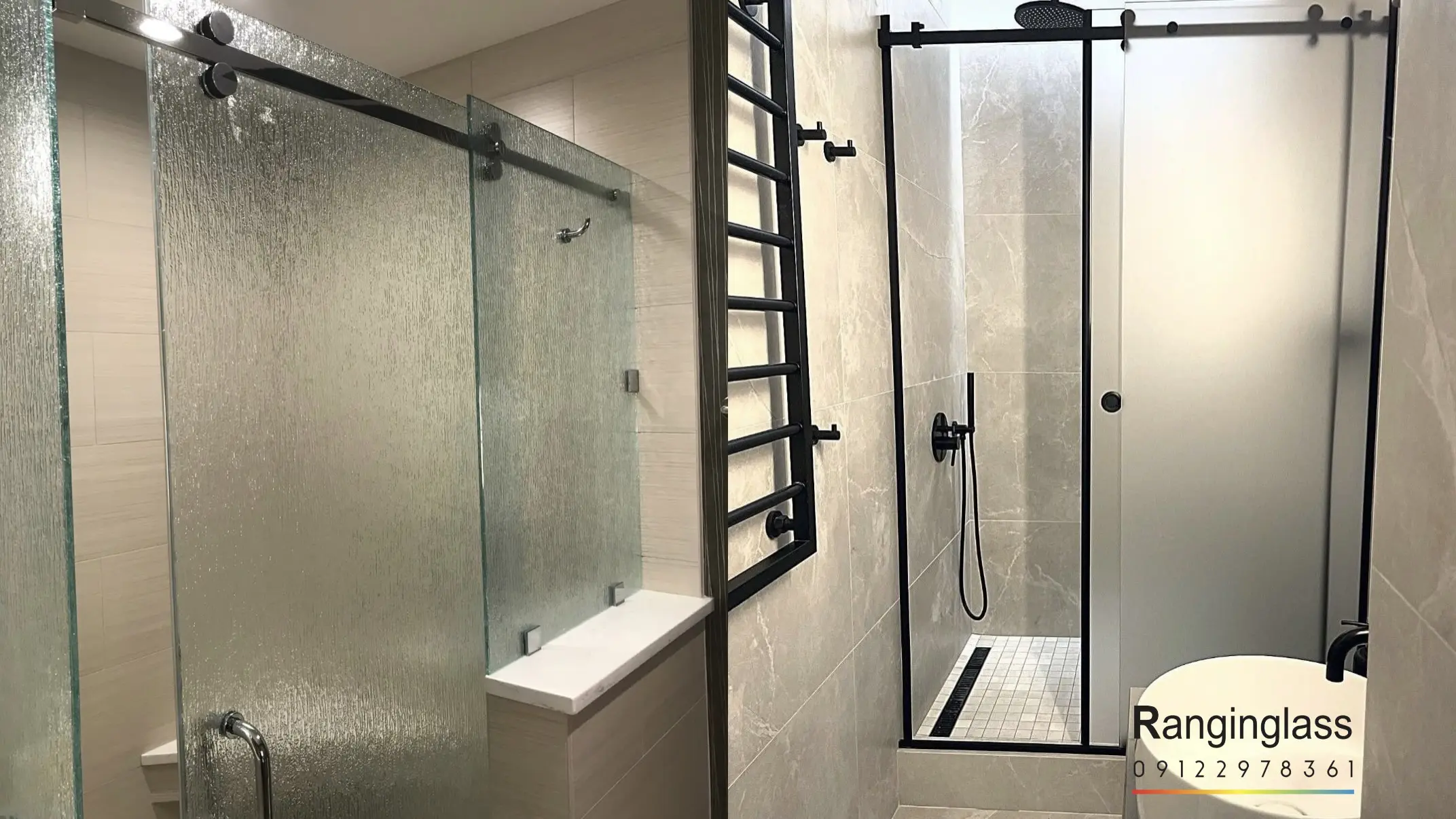نمونه کابین دوش شیشه ای
